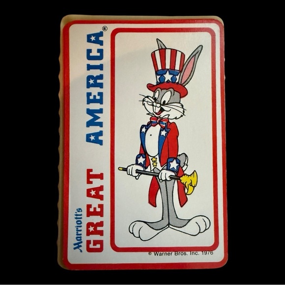 1976 Marriott’s Great America Deck of Cards - Bugs Bunny - Warner Bros, Inc - Picture 2 of 4